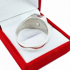 Anillo Sello Cuadrado Coronas Plata Y Oro Encamisado Piedra - - comprar online