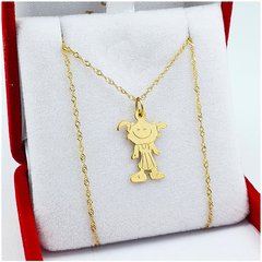 Conjunto Cadena Con Dije Nene o Nena - Oro 18Kts 1,6Gr - comprar online