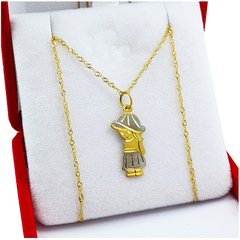 Conjunto Singapur 1 Gr Nene O Nena Sarakey Oro Amarillo 18k 0.5 Gr