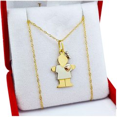 Conjunto Cadena Singapur 1 Gr Y Dije Nene o Nena Milka 1.2 Gr - comprar online