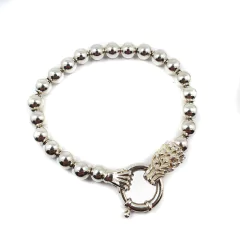 Pulsera De Plata 925 Modelo Shen Long Cierre Marinero - tienda online