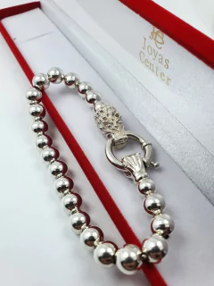 Pulsera De Plata 925 Modelo Shen Long Cierre Marinero