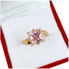 Anillo Oro 18k Modelo Roseta Piedra Cuadrada Mujer 2,6 Gr - tienda online