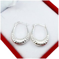 Aros Argolla Plata 925 Labrados 15mm 2.6gr Cierre Italiano -