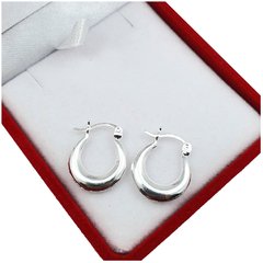 Aros Plata 925 Inflados 5 Mm Cierre Italiano Lisos 1.4 Gr - - comprar online