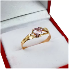 Anillo De Oro 18k Cintillo Corazón 1.2 Gr en internet