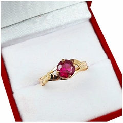 Imagen de Anillo De Oro 18k Cintillo Compromiso Casamiento Dama 2Grs