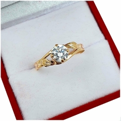 Anillo De Oro 18k Cintillo Compromiso Casamiento Dama 2Grs