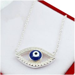 Conjunto Plata 925 Ojo Turco Cadena Forcet - 4,8Grs en internet