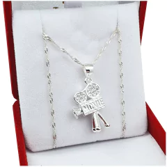 Collar Plata 925 Cine Películas Televisión Movies - 3,6 Grs en internet