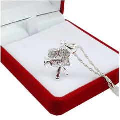 Collar Plata 925 Cine Películas Televisión Movies - 3,6 Grs - tienda online