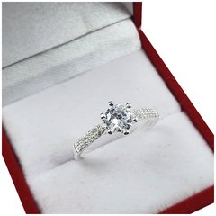 Anillo Cintillo Plata 925 Boda Compromiso Modelo Cp10