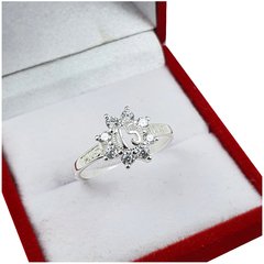 Anillo Plata 925 Mis Quince Piedras Blanca Cubic Ai5 - - comprar online