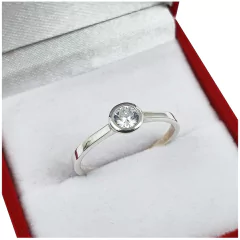 Anillo Cintillo Plata 925 Boda Compromiso Modelo Cl8 - - comprar online