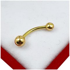 Piercing Oro 18k Para Ombligo Pob1 1.1 Gramos