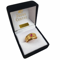 Imagen de Sello Anillo Sirio Italiano Oro 18k Con Piedra 3 Grs -