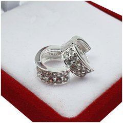 Aros Importados Plata 925 Con Piedras Cierre Italiano A10 - 4 Grs - comprar online
