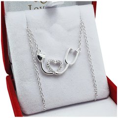 Conjunto De Plata 925 Importado Italiano Cadena Y Dije C60 3,8Grs -