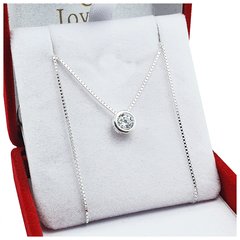 Conjunto De Plata 925 Importado Italiano Cadena Y Dije C85 3,7 Grs -