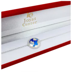 Pulsera De Plata 925 Mundo 4,8gr - - comprar online