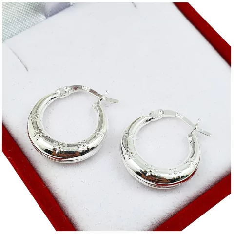 Aros Plata 925 17mm 2,6 Gr Cierre Italiano Importados A165