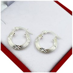 Aros Plata 925 Cierre Italiano Argollas A285 - 1,8Grs