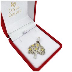 Dijes Plata Y Oro 18kts Árbol De La Vida Amor Sabiduría D370 - - comprar online