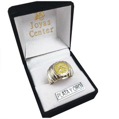 Anillo Plata Y Oro 18kts Espiritu Santo 4,2gr - en internet