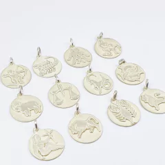 Dije Signos Zodiaco Horoscopo Escorpio Plata 925 - en internet