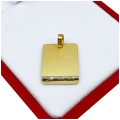 Dije Oro 18k Cartier Chapa Para Grabar M540