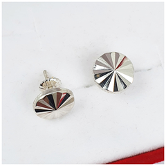 Aros Facetados De Plata 925 Modelo Exclusivo 10mm - en internet
