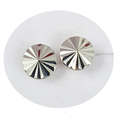 Aros Facetados De Plata 925 Modelo Exclusivo 11mm -
