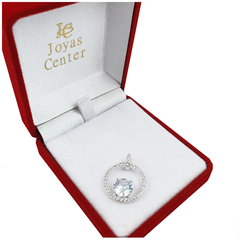 Dije Plata 925 Mujer Piedra Central - 2,3Gr - comprar online