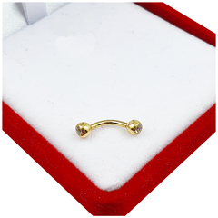 Piercing Oro 18k Para Ceja Unisex O.7g
