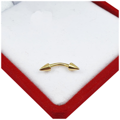 Piercing Oro 18k Para Ceja Unisex 0.6 Gramos
