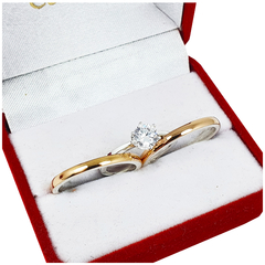 ALIANZAS PLATA 925 Y ORO 18K ROSE MODELO M2D2R CON CINTILLO DE PLATA Y ORO Y GRABADO DE CADA ALIANZA en internet