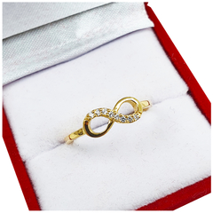 Anillo Infinito - Oro 18kts 2 Grs - Joyas Center