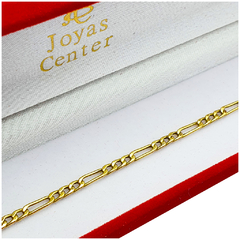 Pulsera De Oro 18kts 3 Y 1 Hombre 2,5 Gr -