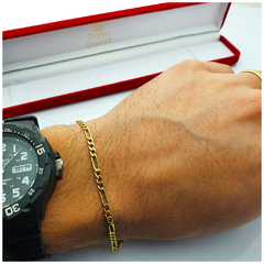 Pulsera De Oro 18kts 3 Y 1 Hombre 2,5 Gr - - comprar online