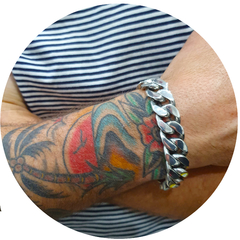 Pulsera De Plata 925 Hombre 76 Gramos Maciza Gruesa