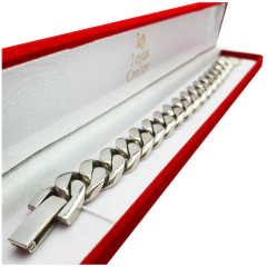 Pulsera De Plata 925 Hombre 76 Gramos Maciza Gruesa - Joyas Center