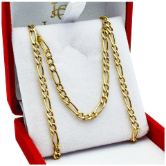 Cadena Unisex 3 Y 1 Oro Amarillo 18k 7,2 Gramos 60 Cm