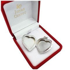 Dije Relicario Corazón Grande Pulido Plata 925 5,6 Gr - - comprar online