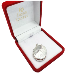 Dije Relicario Redondo Grande Pulido Plata 925 - 5,4Gr - - comprar online