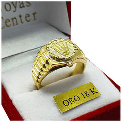 Anillo Sello Corona Oro 18k Corona Rolex 11,5gr