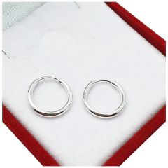 Aros Plata 925 13mm Cubanos Argollas Resistentes -