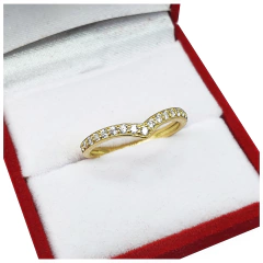 Cintillo Anillo Oro 18kts 2Grs