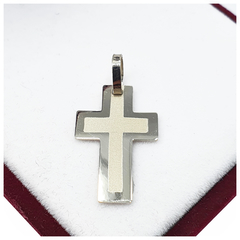 Dije Cruz Plata 925 Religiosa Garantia Hombre Mujer CR357 -
