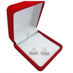 Aros Importados Plata 925 Con Piedras Cierre Italiano 2,1 Grs - en internet