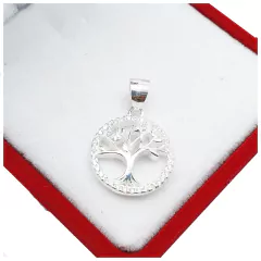 Conjunto De Plata 925 Arbol De La Vida Con Piedras Cubic 3,2 Gr - en internet